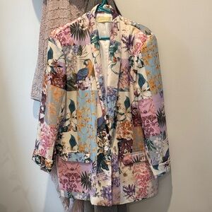Multicolor Patchwork Blazer